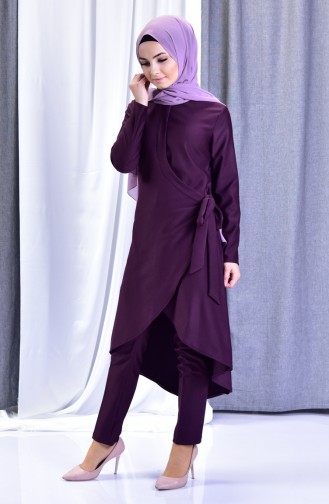 Asymmetric Tunic Double Team 6139-02 Purple 6139-02