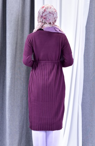 Knitwear Pleated Tunic 31601-07 Purple 31601-07