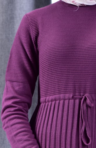 Knitwear Pleated Tunic 31601-07 Purple 31601-07