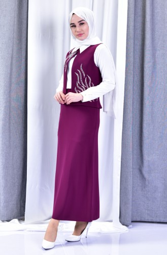 Sefamerve 3 Pcs Suit  1212-05 Plum 1212-05