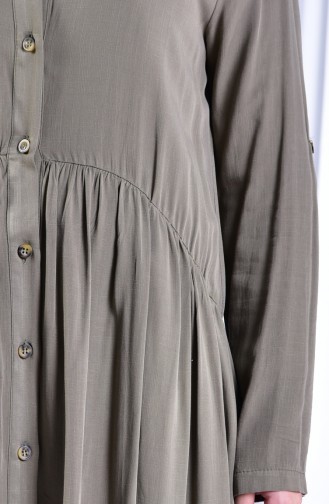 Pleated Shirt 3965-01 Khaki 3965-01