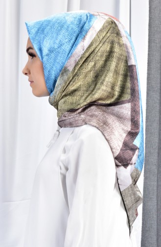 Printed Rayon Scarf 70080-06 light Khaki 06