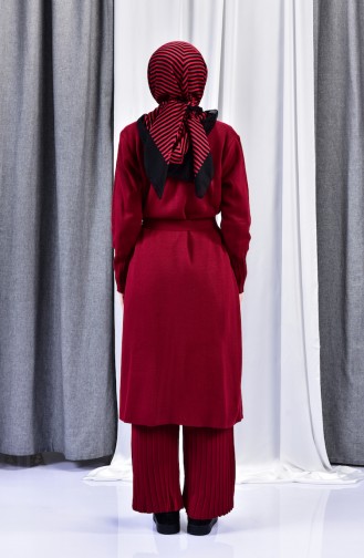 Ensemble Deux Pieces Gilet Pantalon 19401-06 Bordeaux 19401-06