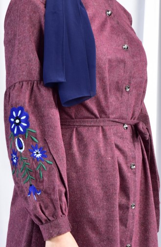 Sleeve Embroidery Tunic 0235-02 Bordeaux 0235-02