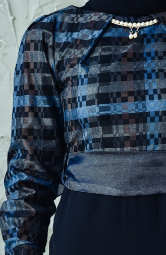 Kuşaklı Elbise 2119-02 Gri