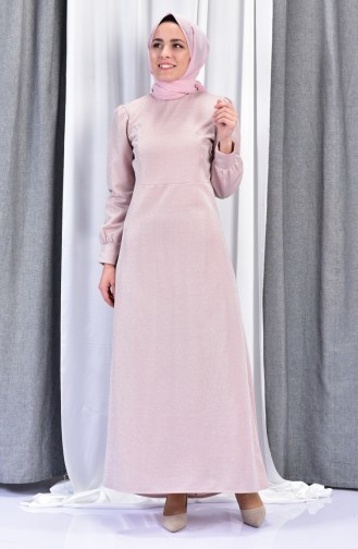 Powder Hijab Dress 3009-01