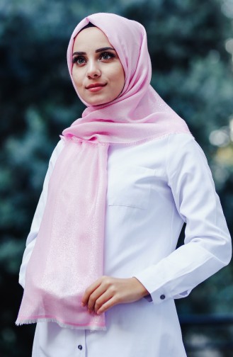 Silvery Plain Shawl 60075-08 Suger Pink 60075-08