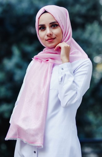 Silvery Plain Shawl 60075-08 Suger Pink 60075-08