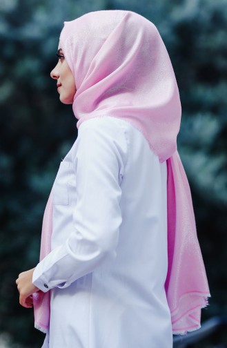 Silvery Plain Shawl 60075-08 Suger Pink 60075-08