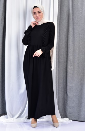Frilly Dress 1405-03 Black 1405-03
