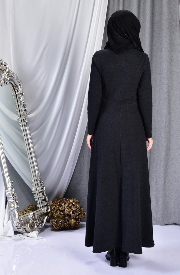 Black Hijab Dress 7128-02 | Sefamerve