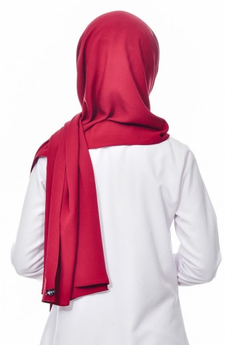 Plain Cotton Shawl 76340-01 Claret Red 76340-01