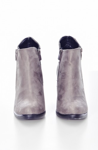Gray Boots-booties 7100A