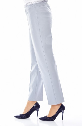 Elastic Waist Trousers 2032-02 Gray 2032-02