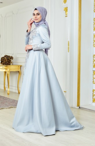Pearl Evening Dress 6137-01 Gray 6137-01