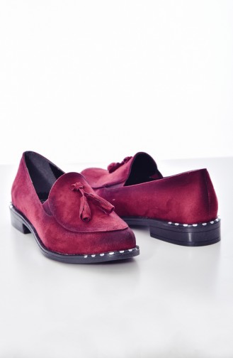 Claret Red Casual Shoes 103K-03