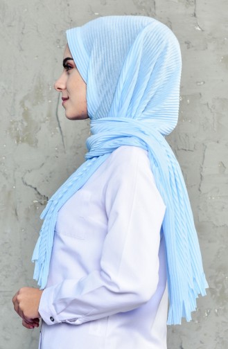 Practical Pliseli Combed Shawl 1011-23 Baby Blue 1011-23