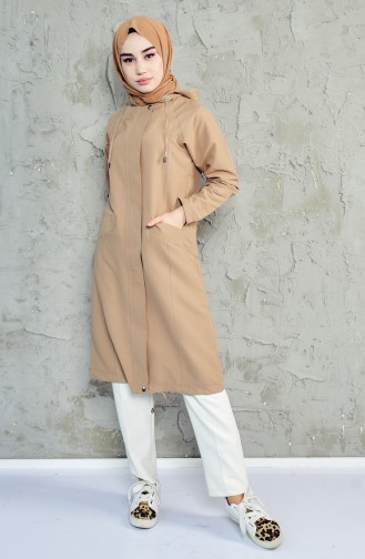 Beige Trench Coats Models 4061-02