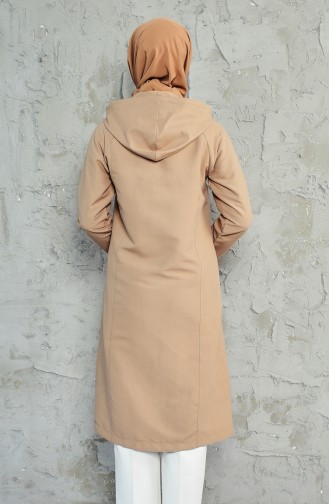 Trench Coat a Capuche 4061-02 Beige 4061-02