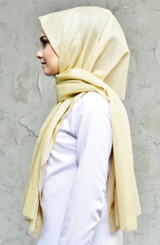 Silvery Plain Shawl 1017-06 Gold 1017-06