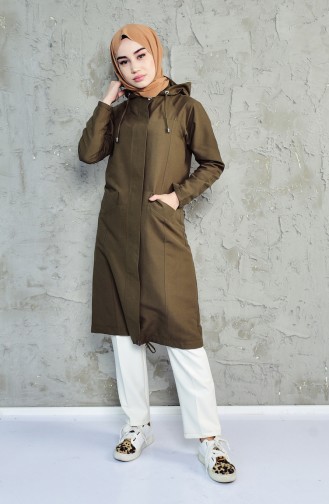 Khaki Trench Coats Models 4061-03