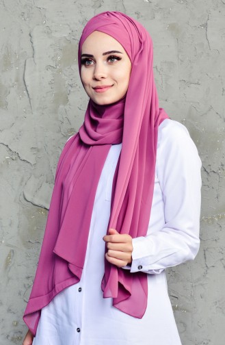 Boneli Chiffon Shawl-39 Dark Rose Dried 39