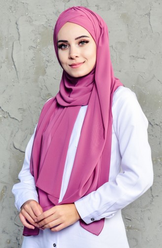 Boneli Chiffon Shawl-39 Dark Rose Dried 39