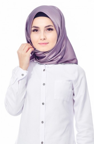 Smart Akıllı Eşarp 901382-13 Koyu Lila