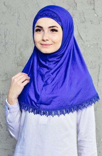 Dantelli Namaz Örtüsü 60068-06 Saks 60068-06