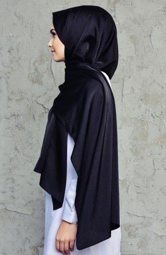 Double Sided Crepe Shawl 70084-01 Black 01