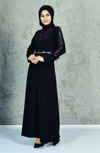 Schwarz Hijab Kleider 1623858-993