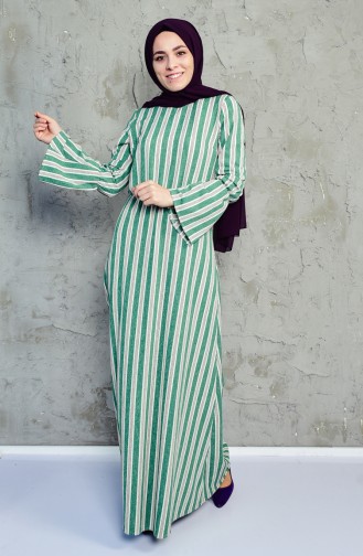Green Hijab Dress 6363B-05