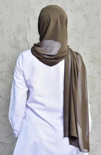 Karaca Plain Crepe Shawl 9052-25 Army Green 90521-25