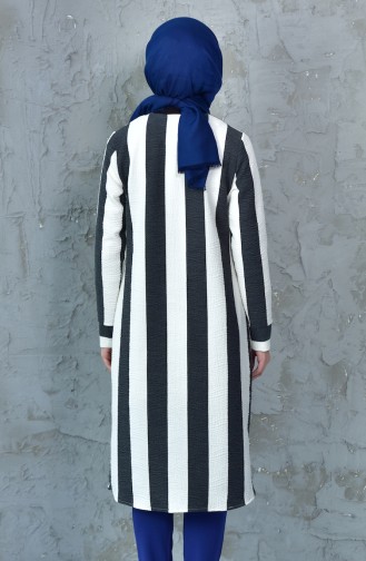 Striped Tunic 1051-01 Smoked White 1051-01