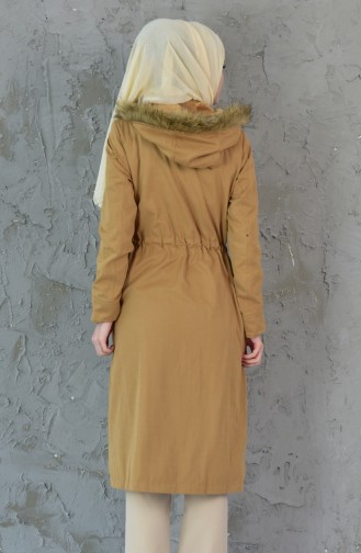Pleated Waist Coat 15027-04 Camel 15027-04