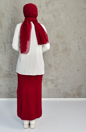Knitwear Skirt 31441-03 Claret Red 31441-03