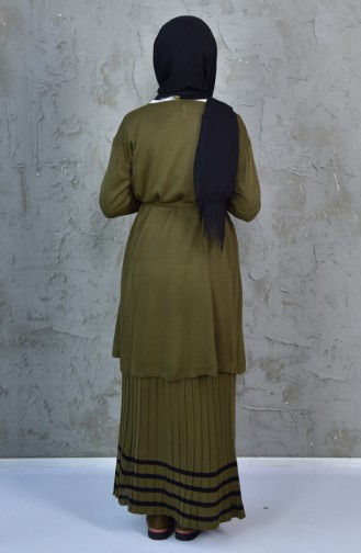 Cardigan Skirt Double Suit 31651-02 Khaki 31651-02