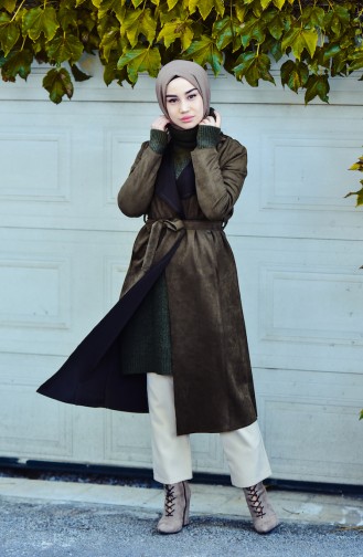 Khaki Trench Coats Models 2013-03