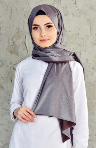 Plain Cotton Shawl 39937-01 Dark Gray 39937-01