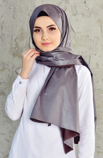 Plain Cotton Shawl 39937-01 Dark Gray 39937-01