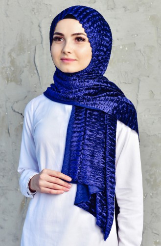 Velvet Shawl 1019-07 Navy 1019-07