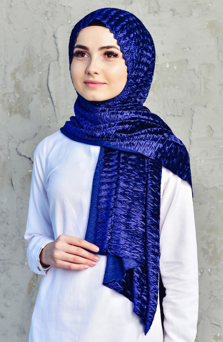 navy velvet shawl