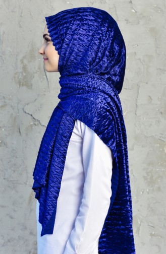 Velvet Shawl 1019-07 Navy 1019-07