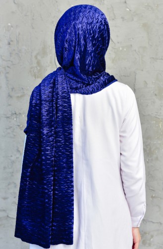 Velvet Shawl 1019-07 Navy 1019-07