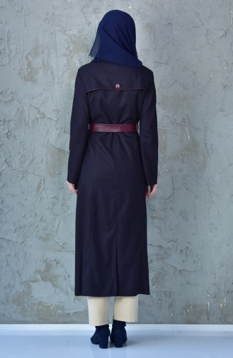 Belted Coat 1729099-803 Navy Blue 1729099-803