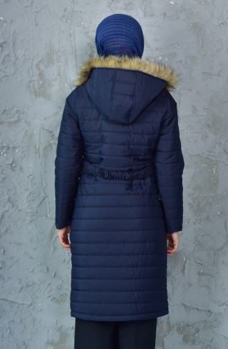 Hooded Padded Coat 5095-02 Navy 5095-02