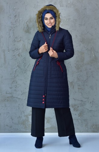 Navy Blue Winter Coat 5100-01