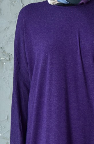 Salaş Uzun Tunik 175112-07 Mor 175112-07