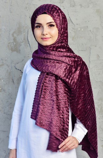 Velvet Shawl 1019-10 Plum 1019-10