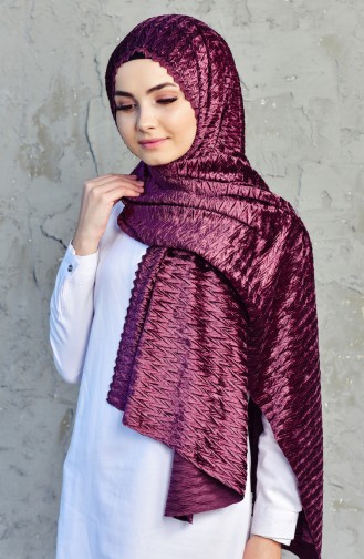 Velvet Shawl 1019-10 Plum 1019-10